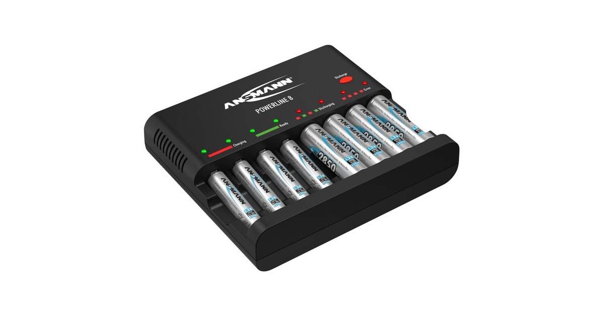 Ansmann Powerline 8, Ladegerät(schwarz)