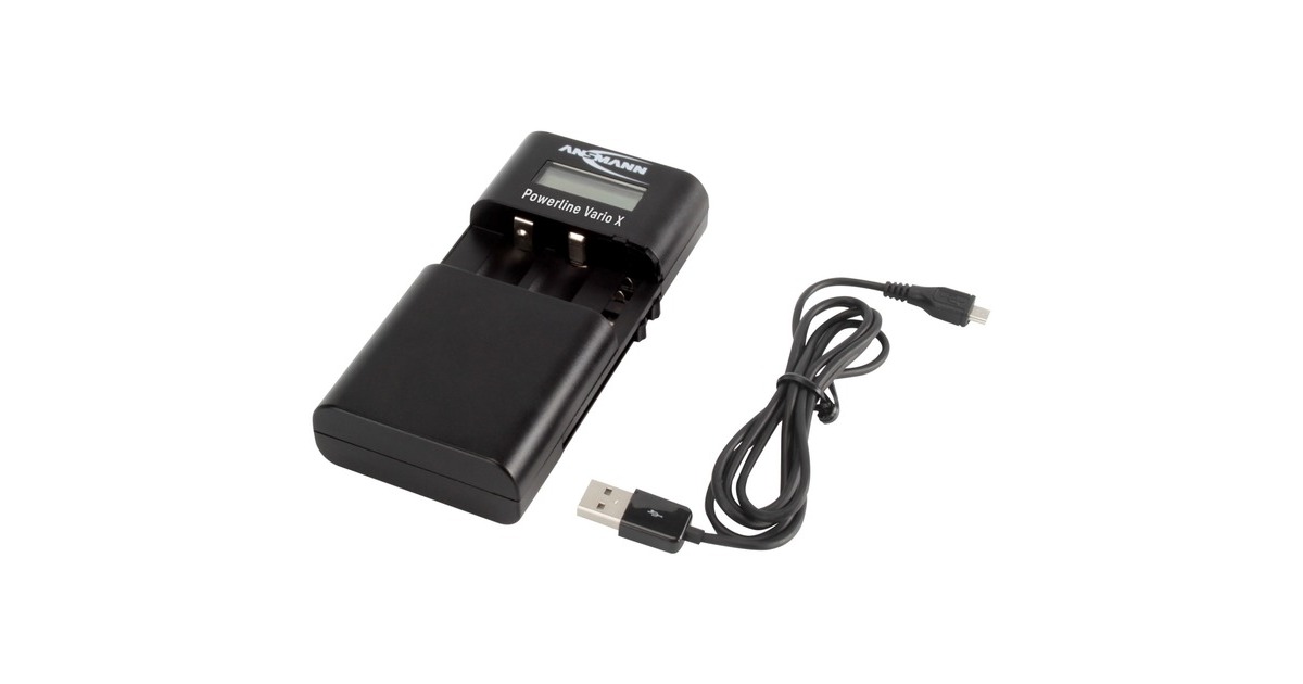 Ansmann Powerline Vario X, Ladegerät(schwarz)