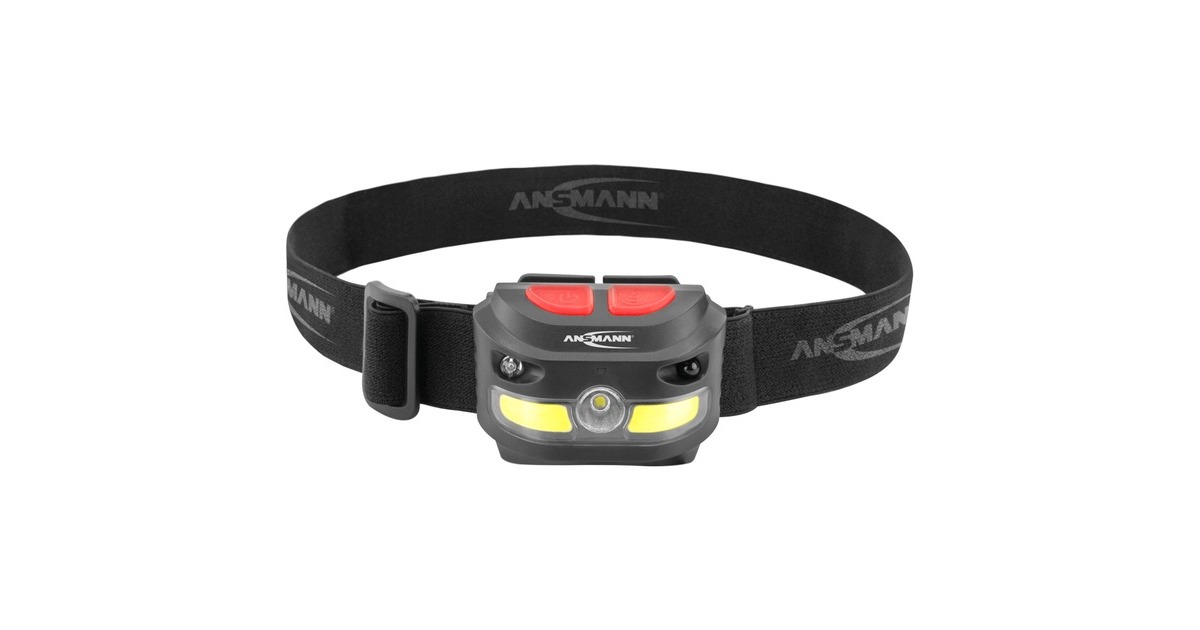Ansmann Stirnlampe HD250RS, LED-Leuchte(schwarz)