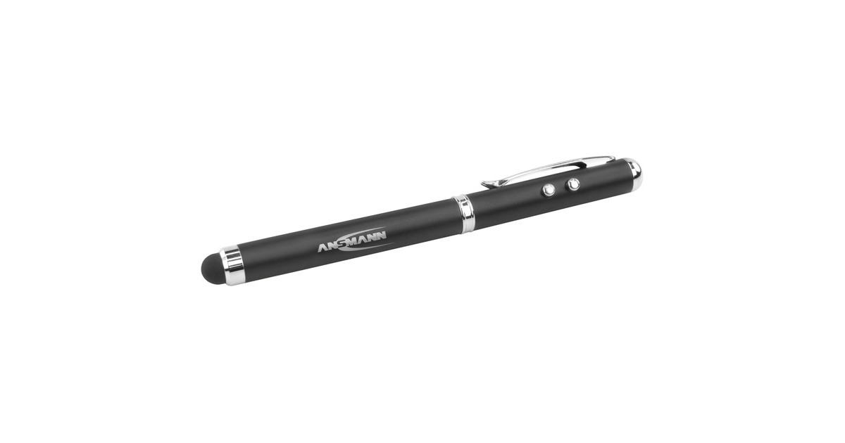 Ansmann Stylus Touch 4in1, Eingabestift(schwarz/silber)