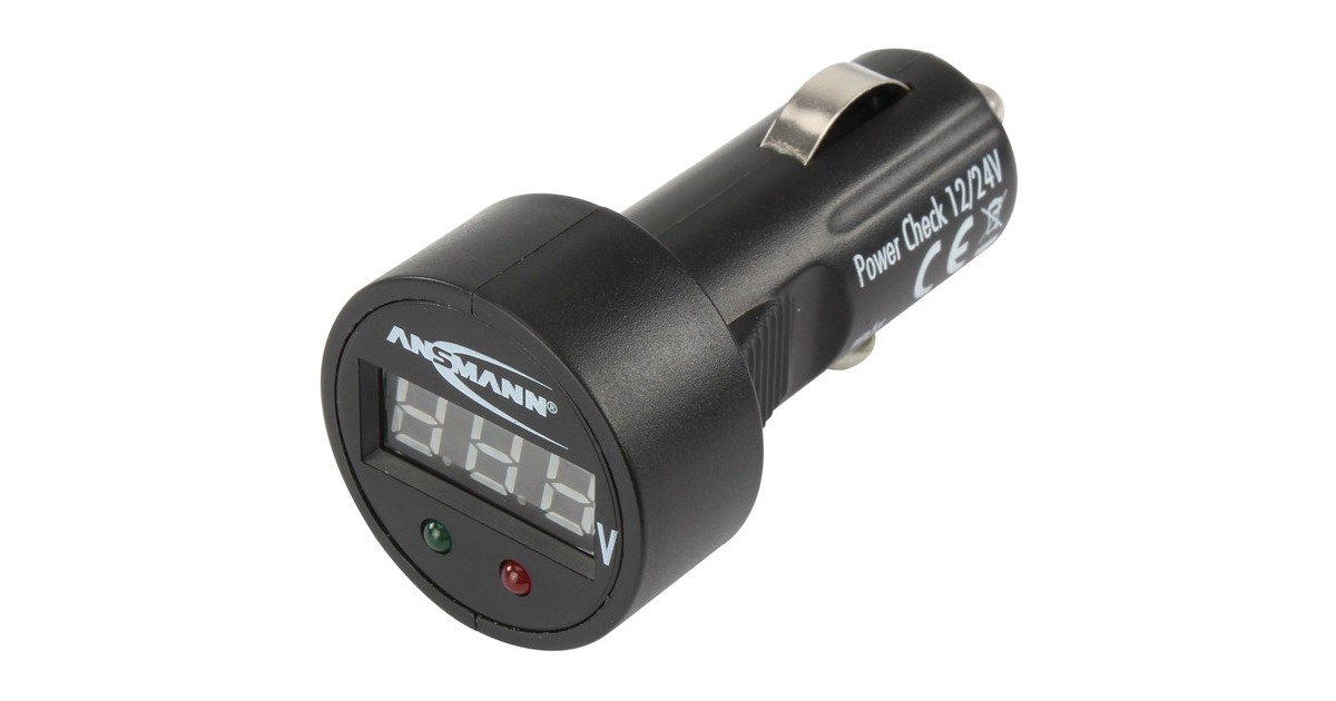 Ansmann Testgerät Power Check 12/24V, Messgerät(schwarz)