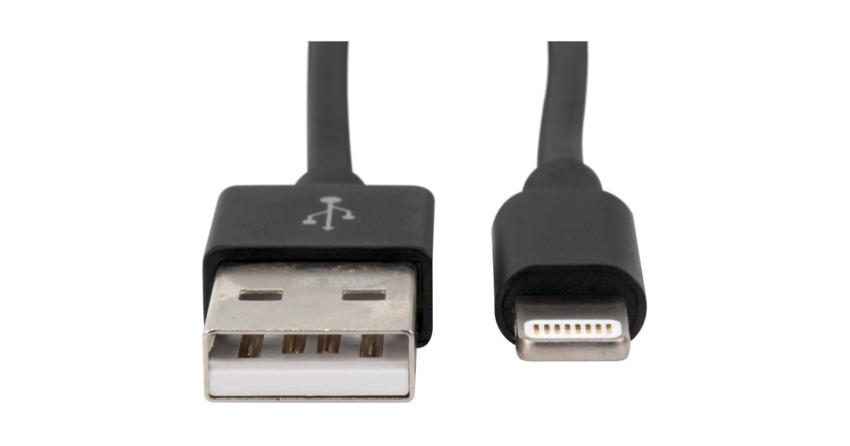 Lightning Stecker(schwarz, 1 Meter)