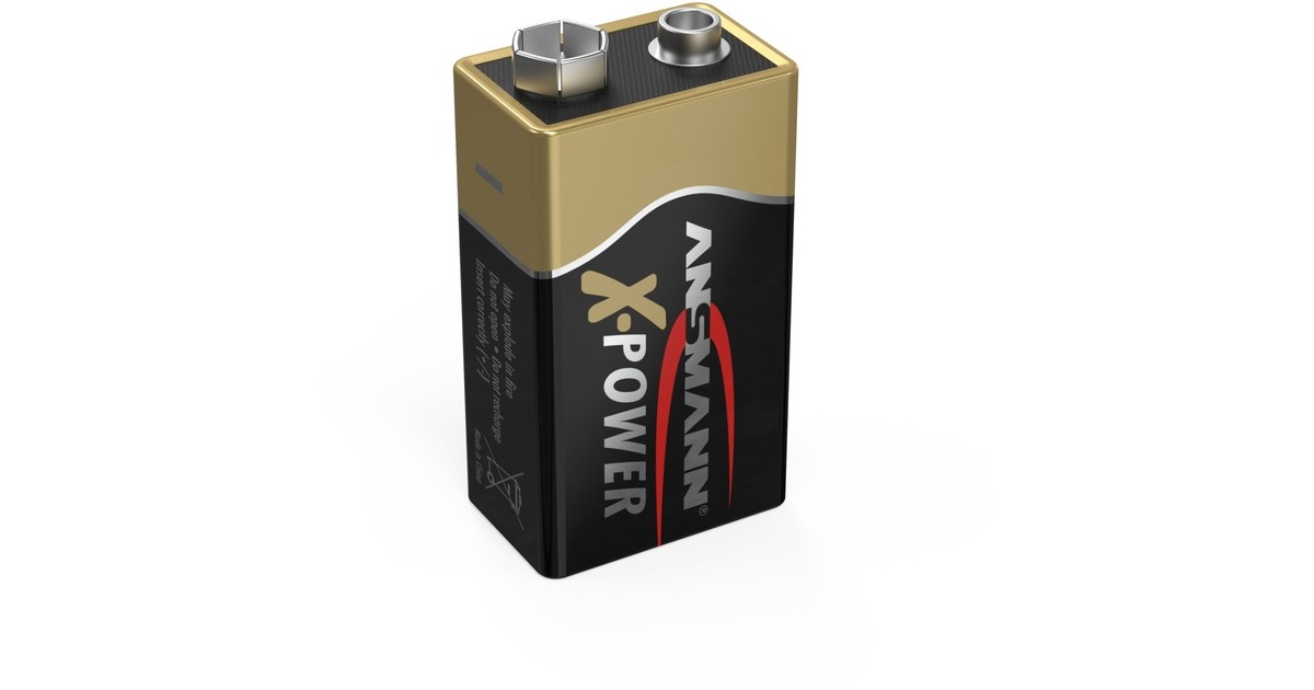 Ansmann X-Power Alkaline Batterie Block E / 6LR61(1 Stück, Typ 9 Volt (E-Block))