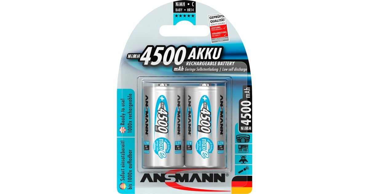 Ansmann maxE 4500mAh NiMh, Akku(silber)