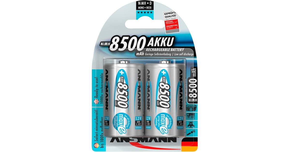 Ansmann maxE 8500mAh NiMh, Akku(silber)