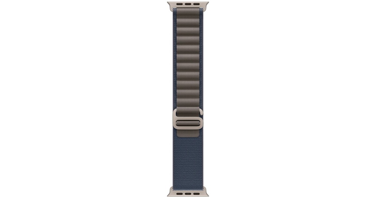 Apple 49 mm Alpine Loop, Uhrenarmband(blau, Größe L)