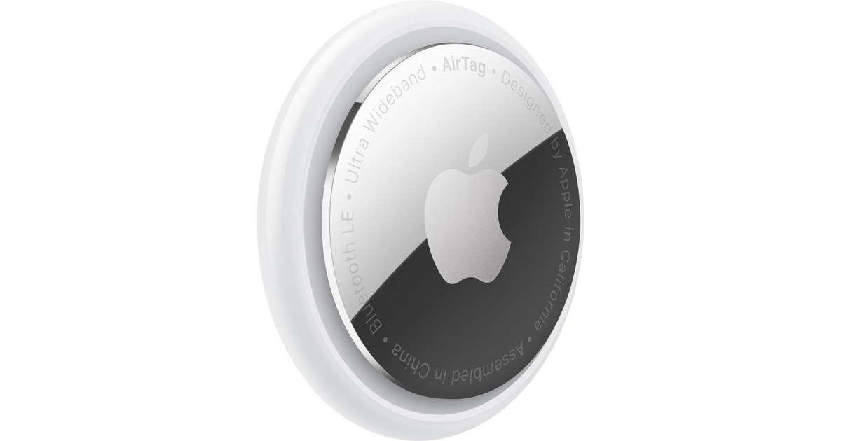 Apple AirTag, Ortungstracker(weiß/silber, 1er-Pack)