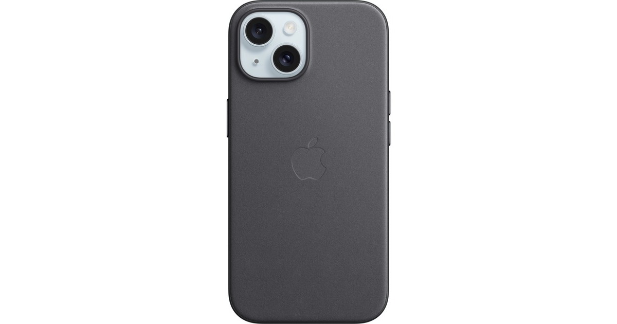 Apple Feingewebe Case mit MagSafe, Handyhülle(schwarz, iPhone 15)