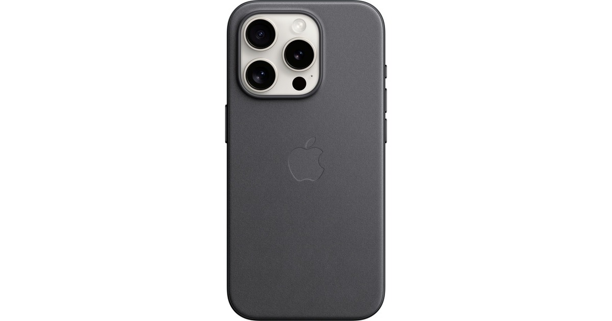 Apple Feingewebe Case mit MagSafe, Handyhülle(schwarz, iPhone 15 Pro)