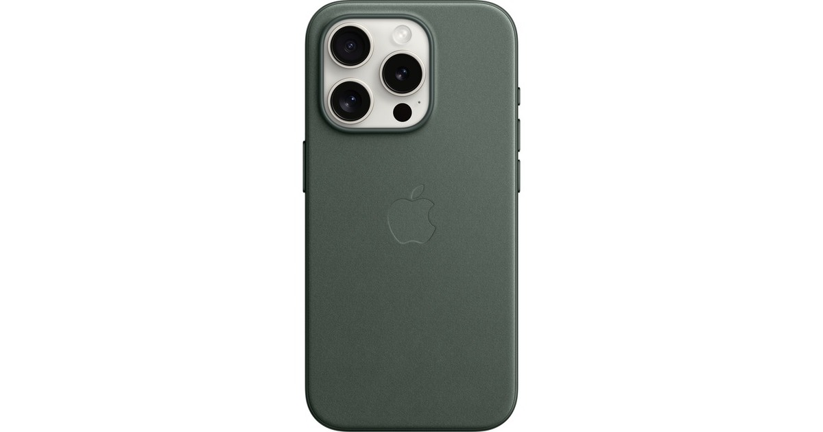 Apple Feingewebe Case mit MagSafe, Handyhülle(dunkelgrün, iPhone 15 Pro)