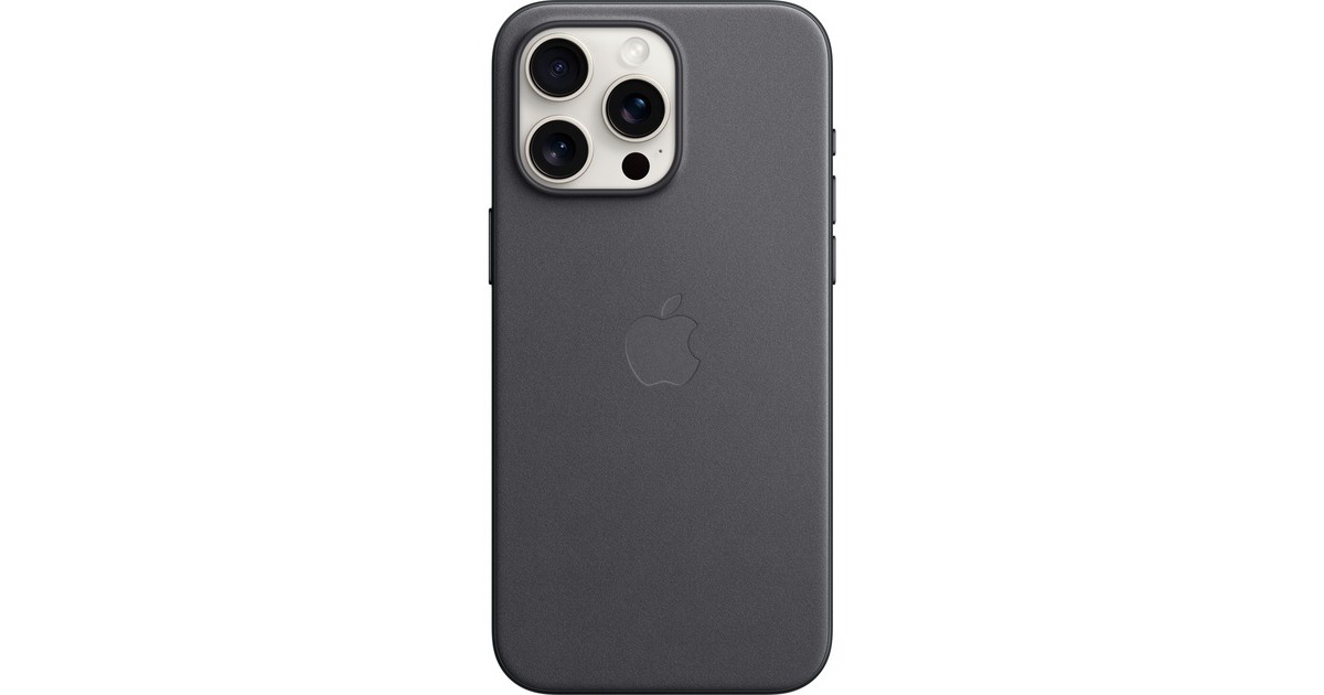 Apple Feingewebe Case mit MagSafe, Handyhülle(schwarz, iPhone 15 Pro Max)