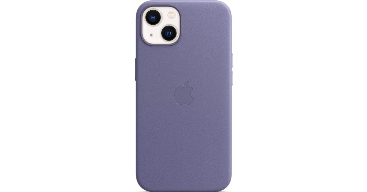 Apple Leder Case mit MagSafe, Handyhülle(violett, iPhone 13)