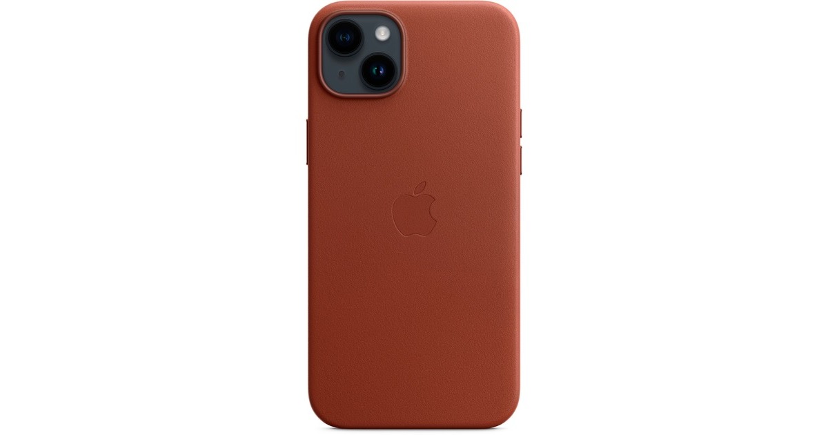Apple Leder Case mit MagSafe, Handyhülle(braun, Umbra, iPhone 14 Plus)