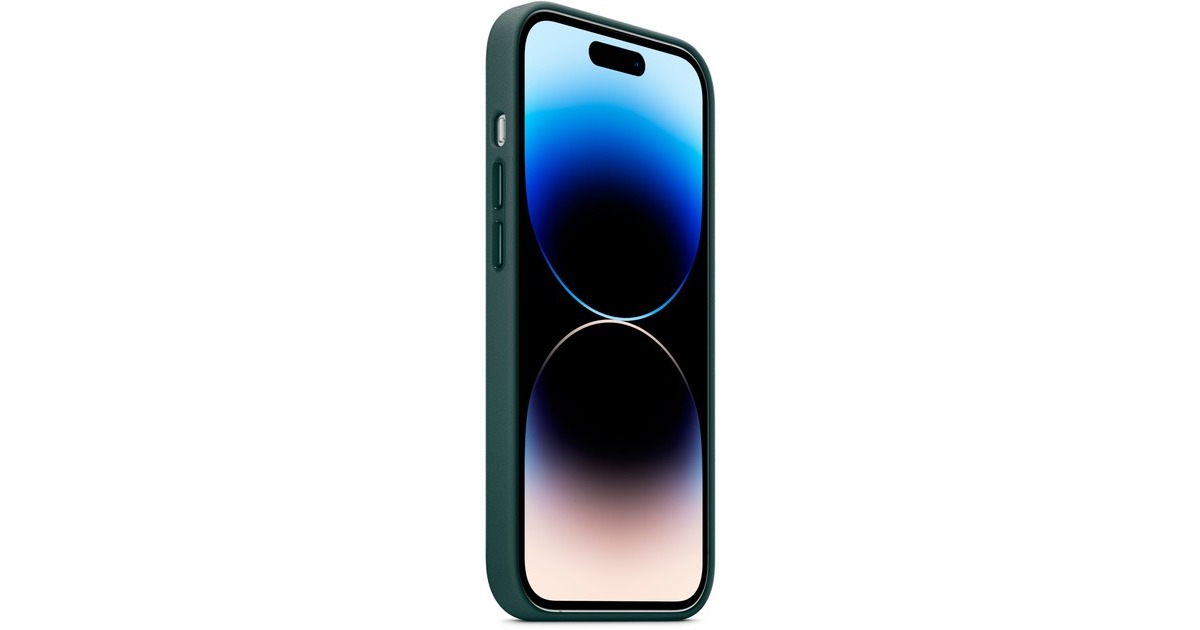 Apple Leder Case mit MagSafe, Handyhülle(grün, Waldgrün, iPhone 14 Pro)