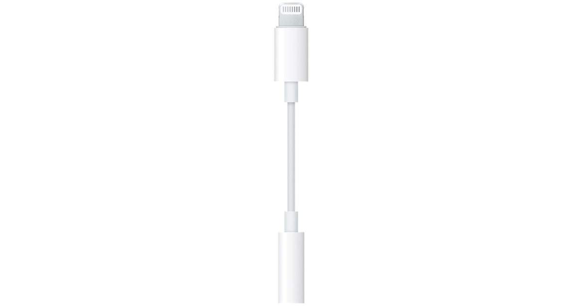 Apple Lightning auf 3,5mm Klinke Adapter(weiß)