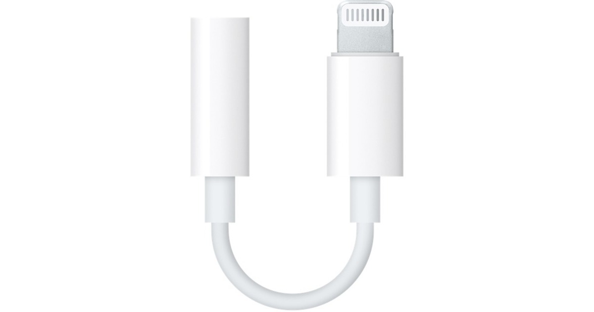 Apple Lightning auf 3,5mm Klinke Adapter(weiß)