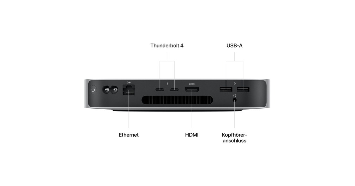 Apple Mac mini M2 2023 CTO, MAC-System(silber, macOS)