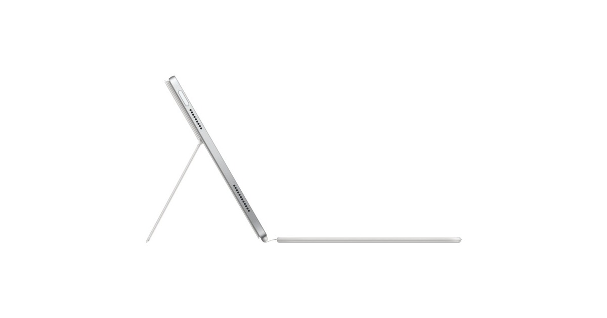 Apple Magic Keyboard Folio für iPad (10. Generation), Tastatur(weiß, DE-Layout, Scherenmechanik)