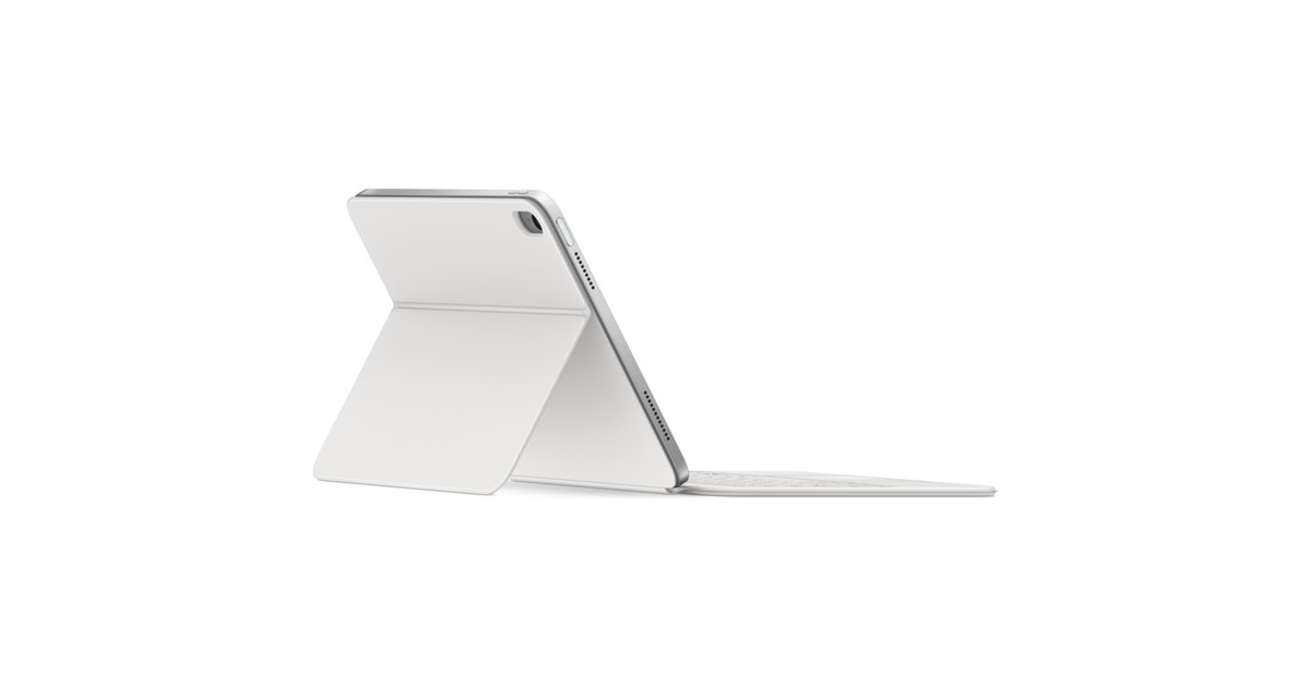 Apple Magic Keyboard Folio für iPad (10. Generation), Tastatur(weiß, DE-Layout, Scherenmechanik)