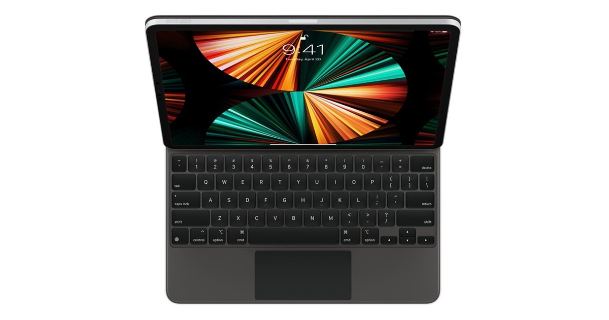 Apple Magic Keyboard für 12,9" iPad Pro (6. Generation), Tastatur(schwarz, US-Layout, Scissor-Switch)