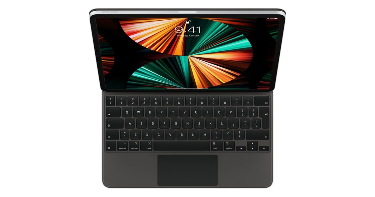 Apple Magic Keyboard für 12,9" iPad Pro (6. Generation), Tastatur(schwarz, UK-Layout, Scissor-Switch)