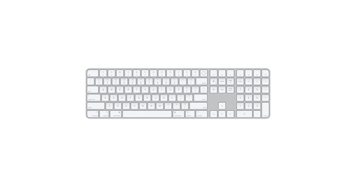 Apple Magic Keyboard mit Touch ID und Ziffernblock, Tastatur(silber/weiß, US-Layout, für Mac Modelle mit Apple Chip) Apple Magic Keyboard mit Touch ID und Ziffernblock, Tastatur(silber/weiß, US-Layout, für Mac Modelle mit Apple Chip)