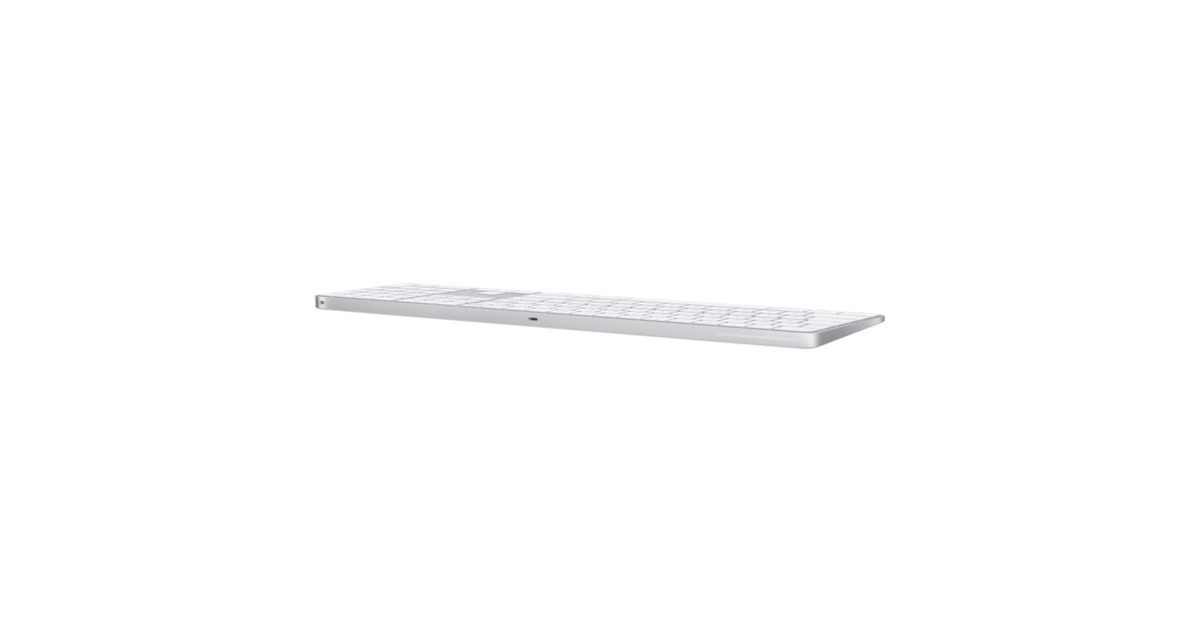 Apple Magic Keyboard mit Touch ID und Ziffernblock, Tastatur(silber/weiß, UA-Layout, 5er-Pack, für Mac Modelle mit Apple Chip)