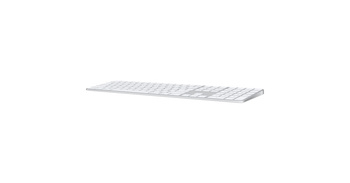 Apple Magic Keyboard mit Touch ID und Ziffernblock, Tastatur(silber/weiß, UA-Layout, 5er-Pack, für Mac Modelle mit Apple Chip)