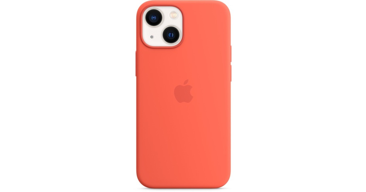 Apple Silikon Case, Handyhülle(orange, iPhone 13 mini)