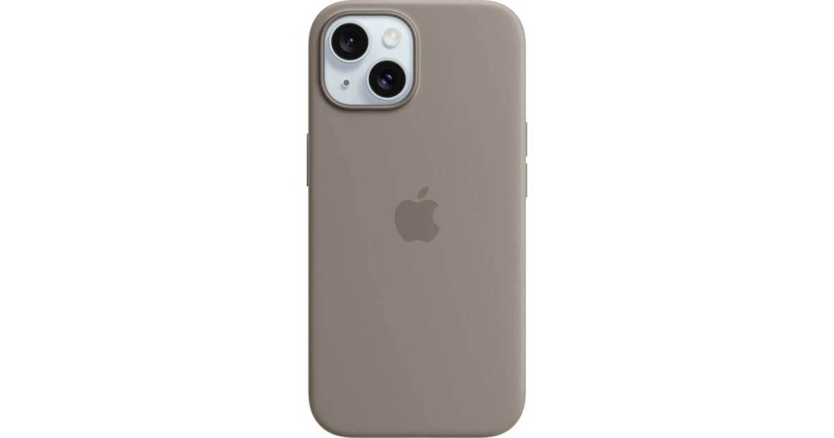 Apple Silikon Case mit MagSafe, Handyhülle(braun, iPhone 15)
