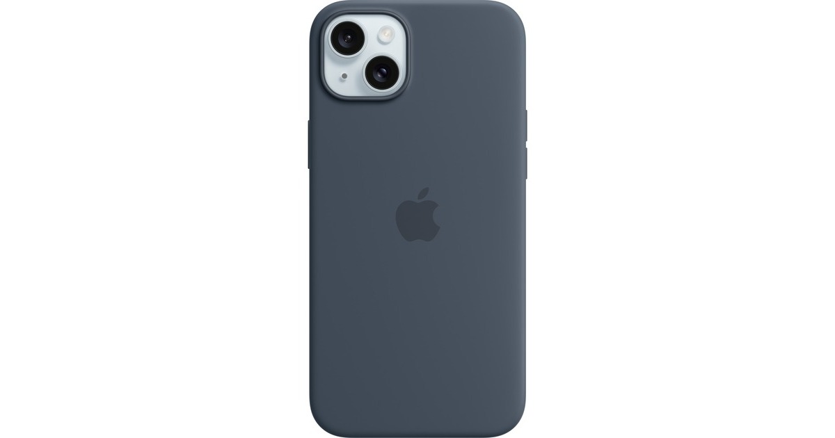 Apple Silikon Case mit MagSafe, Handyhülle(dunkelblau, iPhone 15 Plus)