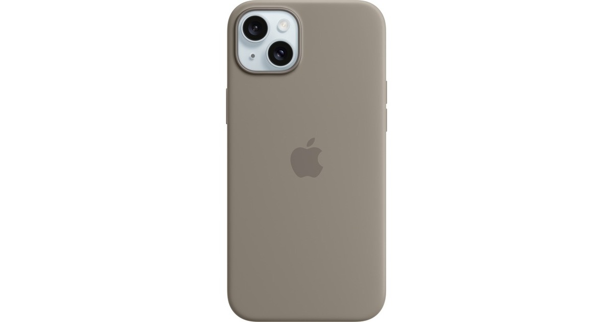 Apple Silikon Case mit MagSafe, Handyhülle(braun, iPhone 15 Plus)