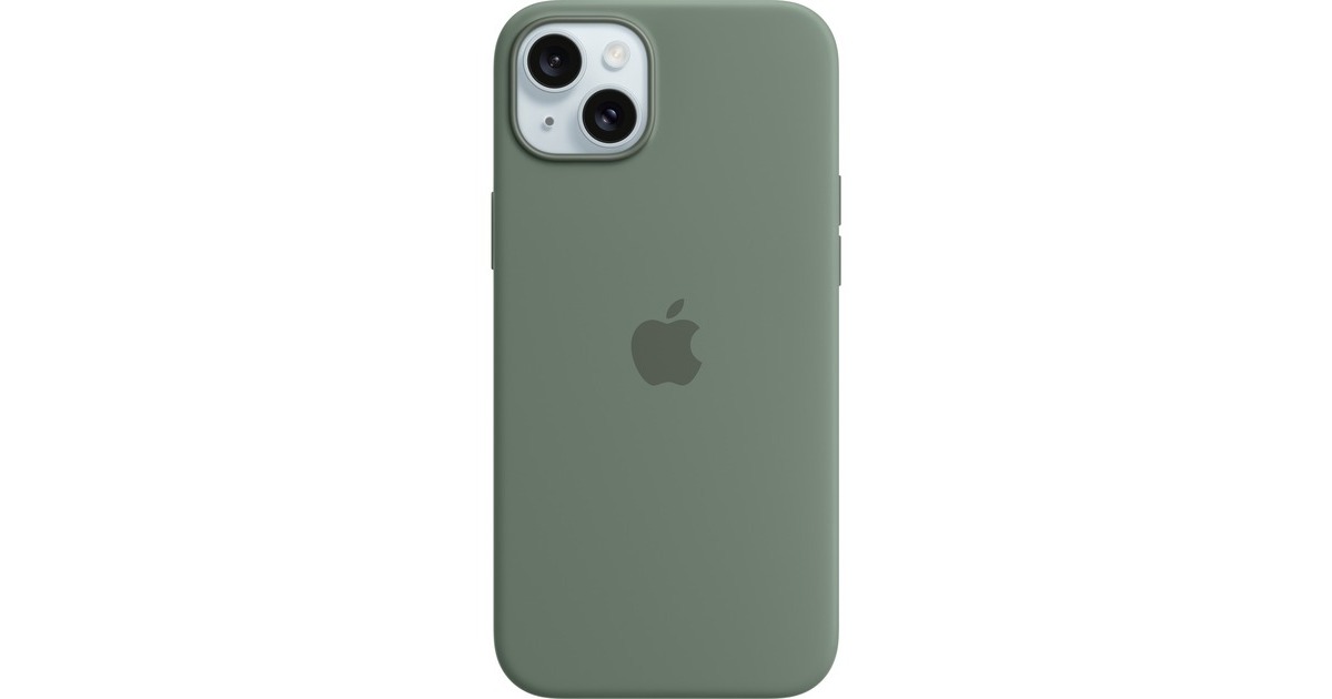 Apple Silikon Case mit MagSafe, Handyhülle(dunkelgrün, iPhone 15 Plus)