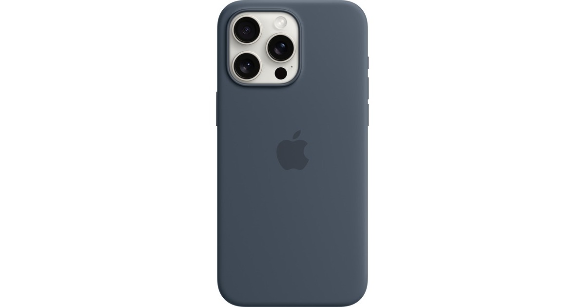 Apple Silikon Case mit MagSafe, Handyhülle(dunkelblau, iPhone 15 Pro Max)