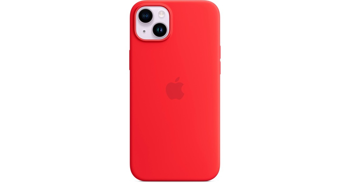 Apple Silikon Case mit MagSafe, Handyhülle(rot, (PRODUCT)RED, iPhone 14 Plus)