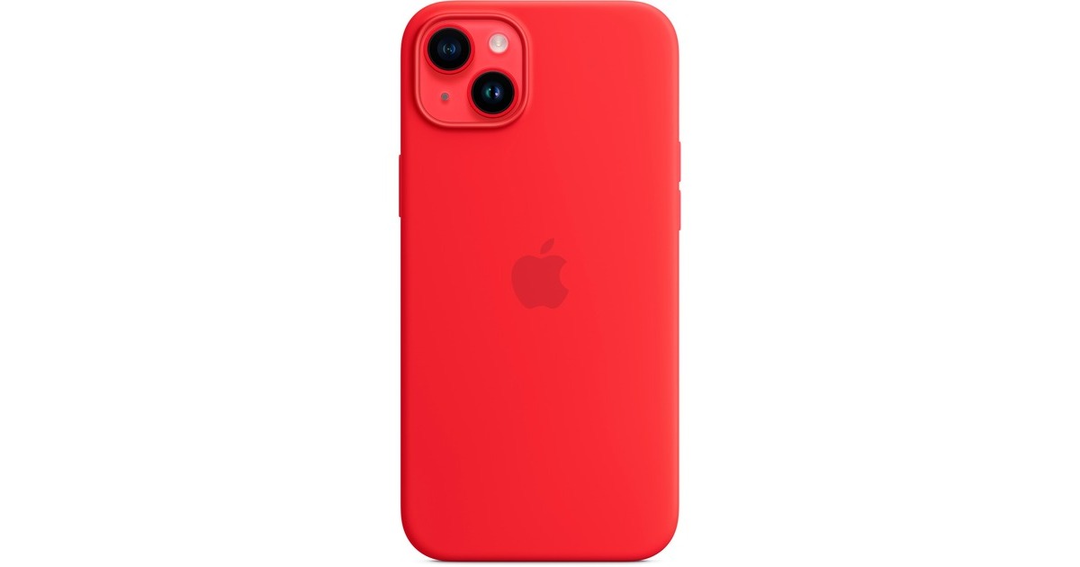 Apple Silikon Case mit MagSafe, Handyhülle(rot, (PRODUCT)RED, iPhone 14 Plus)