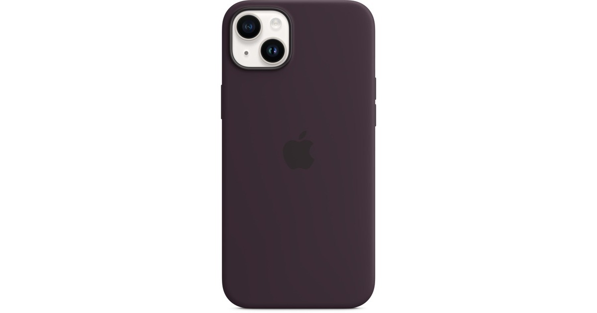 Apple Silikon Case mit MagSafe, Handyhülle(dunkelviolett, Holunder, iPhone 14 Plus, Outlet)