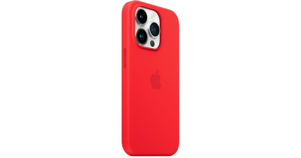 Apple Silikon Case mit MagSafe, Handyhülle(rot, (PRODUCT)RED, iPhone 14 Pro)