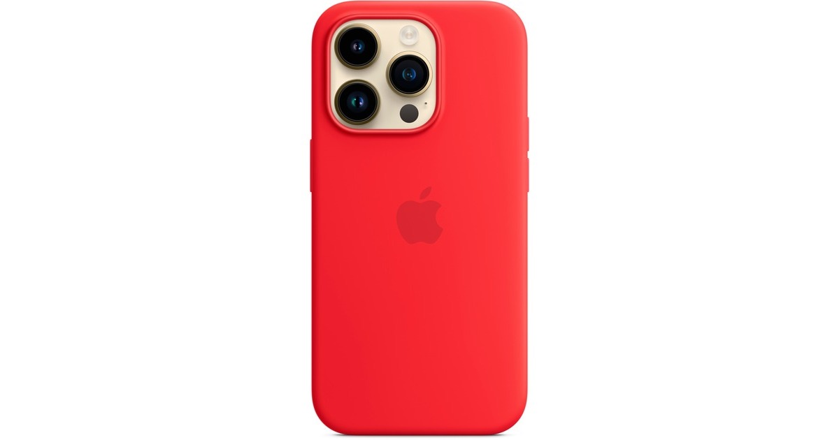 Apple Silikon Case mit MagSafe, Handyhülle(rot, (PRODUCT)RED, iPhone 14 Pro)