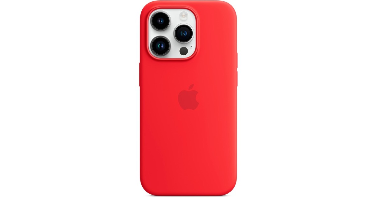 Apple Silikon Case mit MagSafe, Handyhülle(rot, (PRODUCT)RED, iPhone 14 Pro)