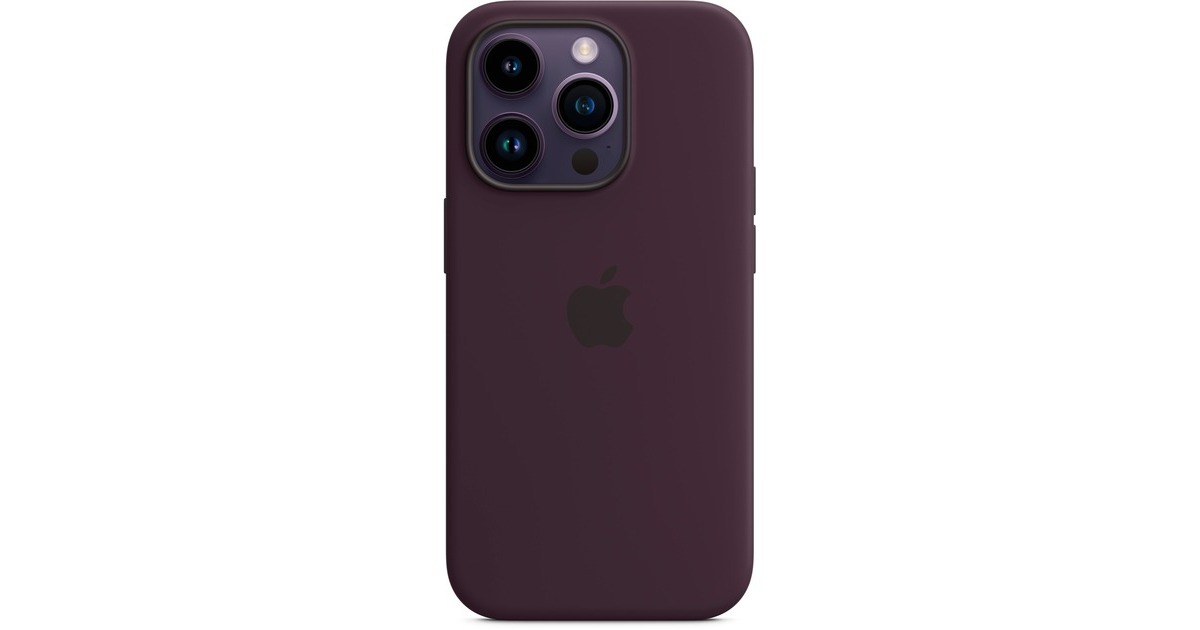 Apple Silikon Case mit MagSafe, Handyhülle(dunkelviolett, Holunder, iPhone 14 Pro)