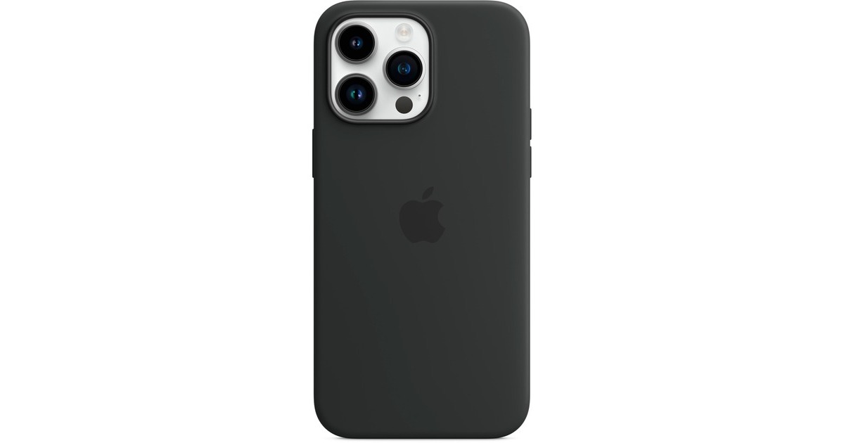 Apple Silikon Case mit MagSafe, Handyhülle(schwarz, Mitternacht, iPhone 14 Pro Max)