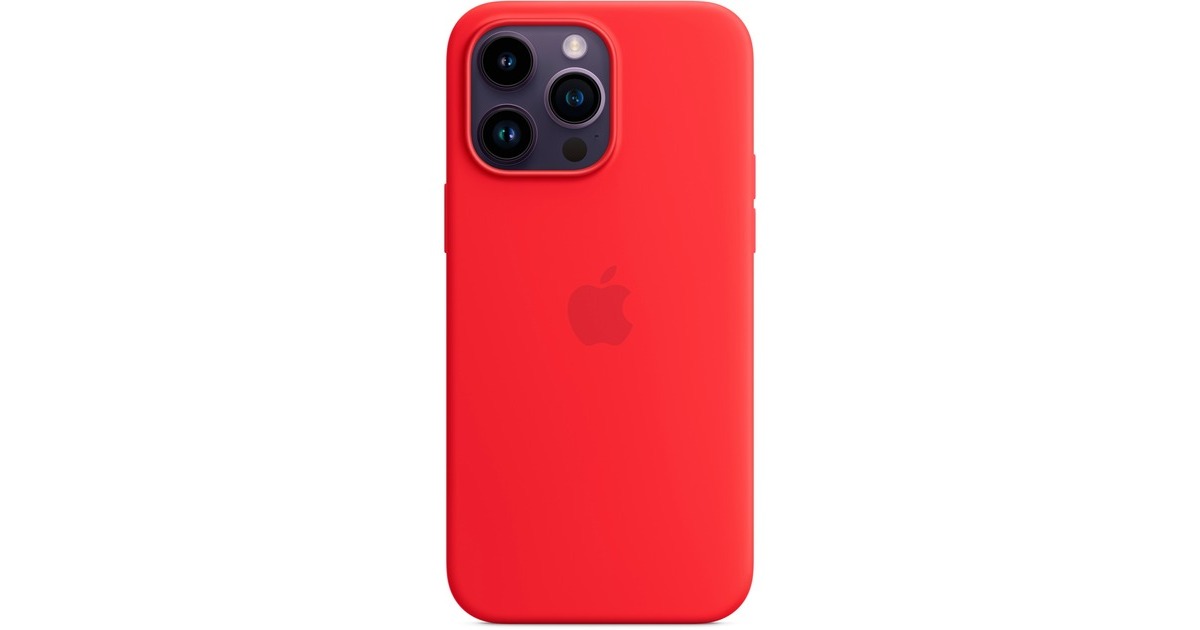 Apple Silikon Case mit MagSafe, Handyhülle(rot, (PRODUCT)RED, iPhone 14 Pro Max)