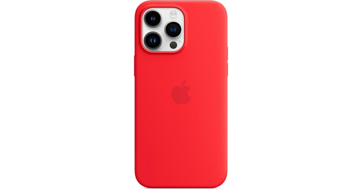 Apple Silikon Case mit MagSafe, Handyhülle(rot, (PRODUCT)RED, iPhone 14 Pro Max)