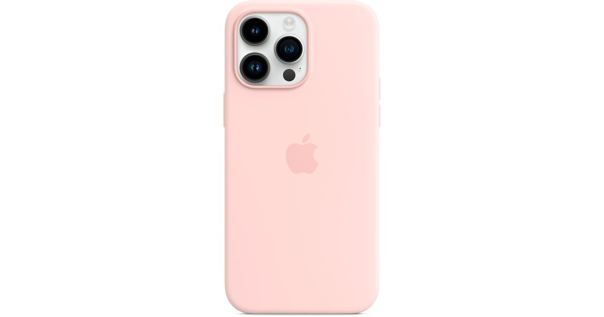 Apple Silikon Case mit MagSafe, Handyhülle(rosa, Kalkrosa, iPhone 14 Pro Max)