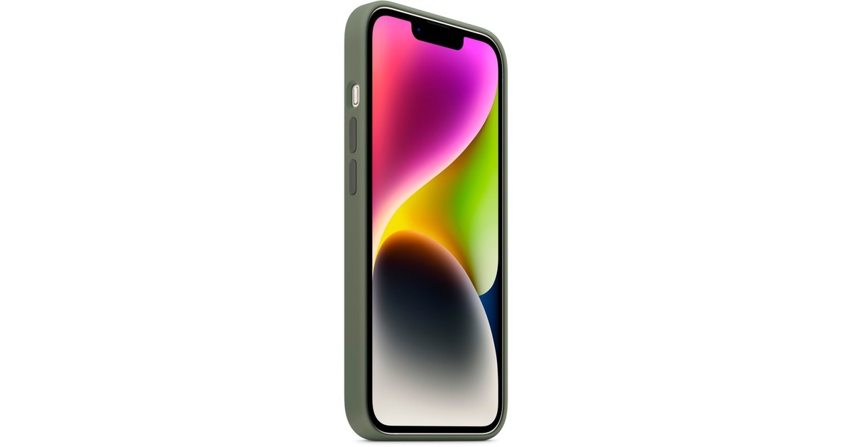 Apple Silikon Case mit MagSafe, Handyhülle(olivgrün, Olive, iPhone 14)