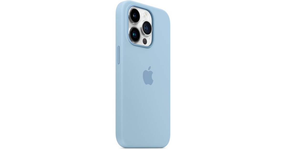 Apple Silikon Case mit MagSafe, Handyhülle(hellblau, Himmel, iPhone 14 Pro)