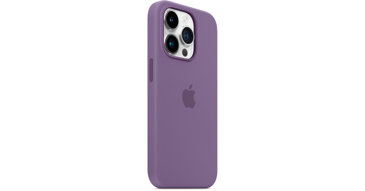 Apple Silikon Case mit MagSafe, Handyhülle(hellviolett, Iris, iPhone 14 Pro)