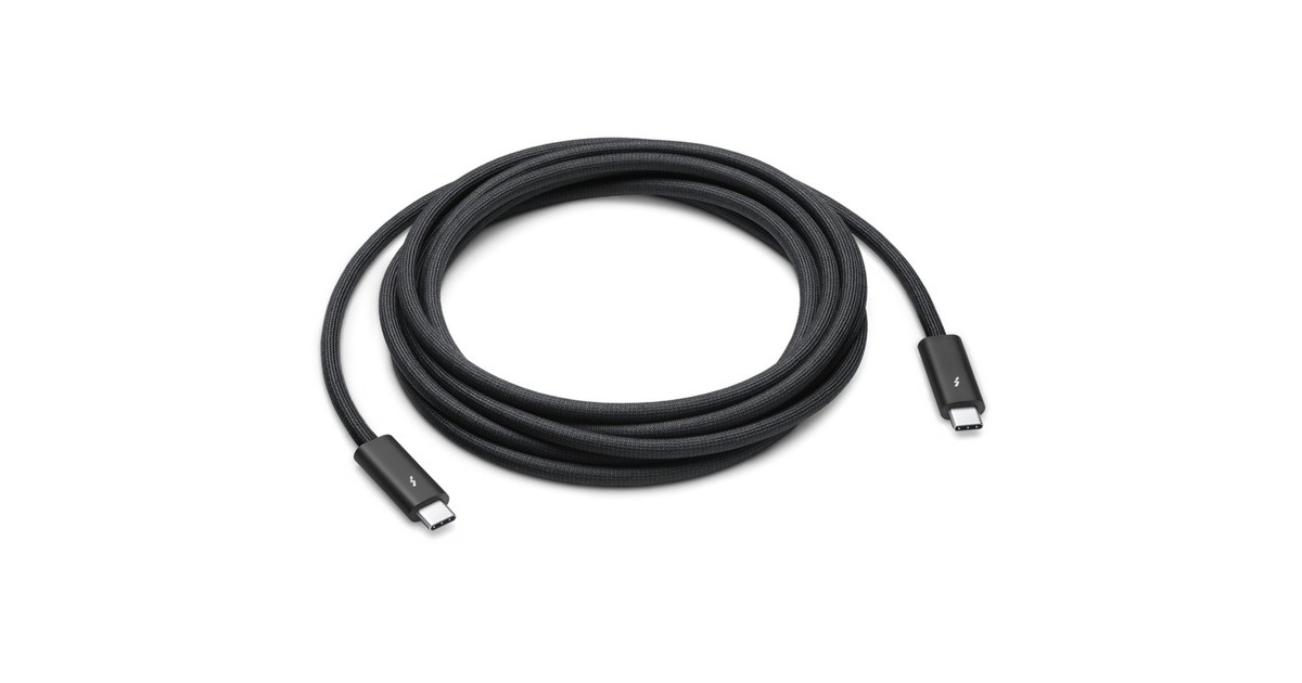 Apple Thunderbolt 4 Pro Kabel(schwarz, 3 Meter)
