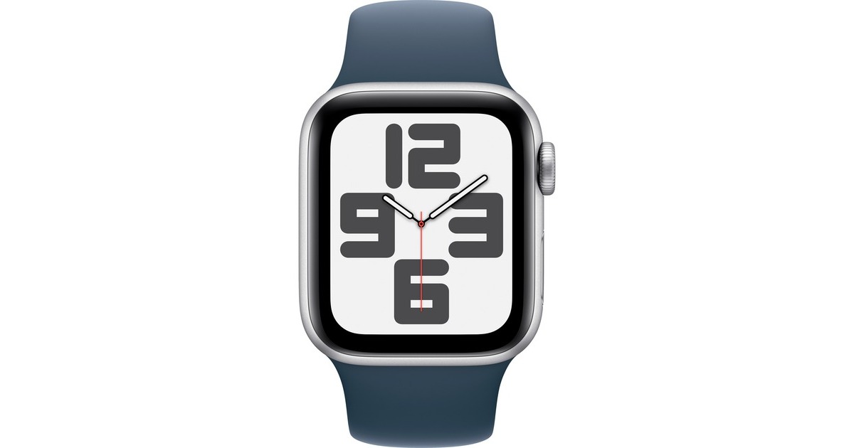 Apple Watch SE (2023), Smartwatch(silber/blau, 40 mm, Sportarmband, Aluminium, Cellular) Apple Watch SE (2023), Smartwatch(silber/blau, 40 mm, Sportarmband, Aluminium, Cellular)